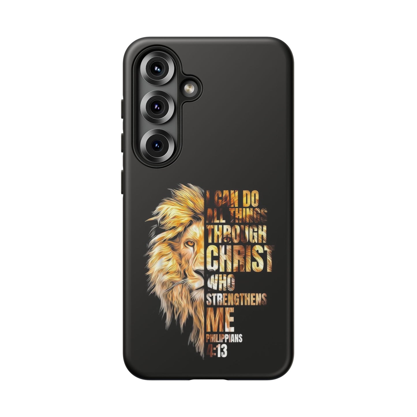 Inspirational Lion  Samsung Phone Case, Strength & Faith, Christian Accessories