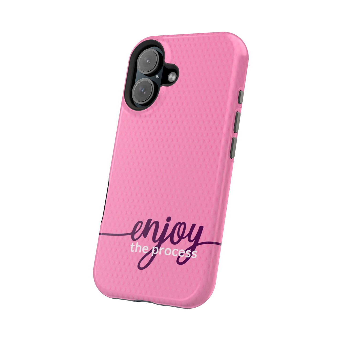 Enjoy the Process Magnetic Case - Motivational Pink Phone Cover for Women