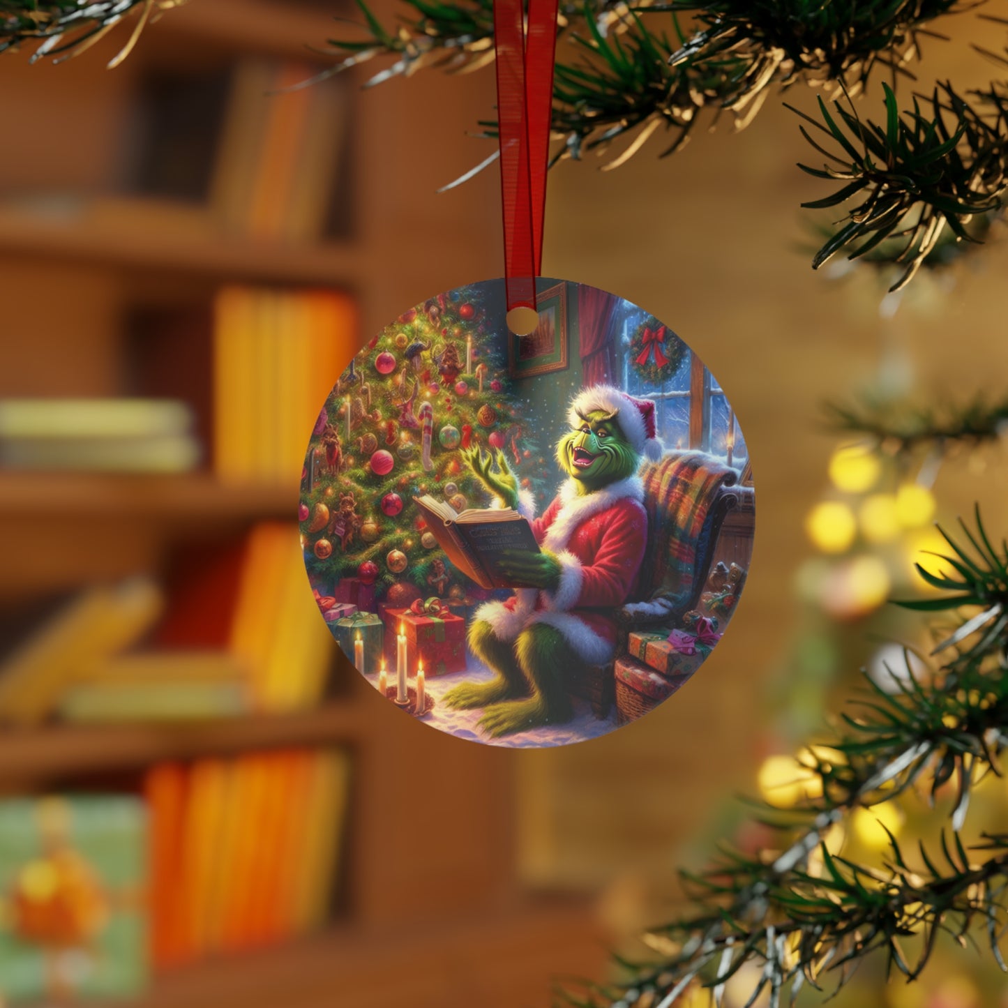 Grinch’s Christmas Chronicles Metal Ornaments, 2-Side Print