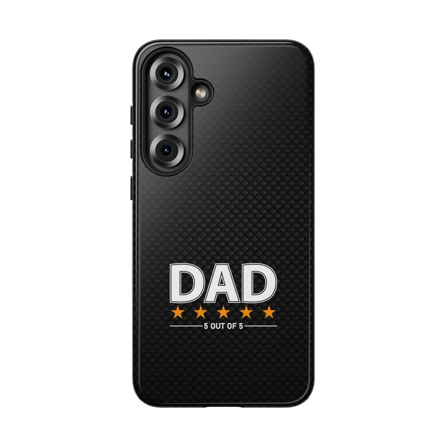 5-Star Dad Samsung Phone Case - Tough Black Cover for Father's Day