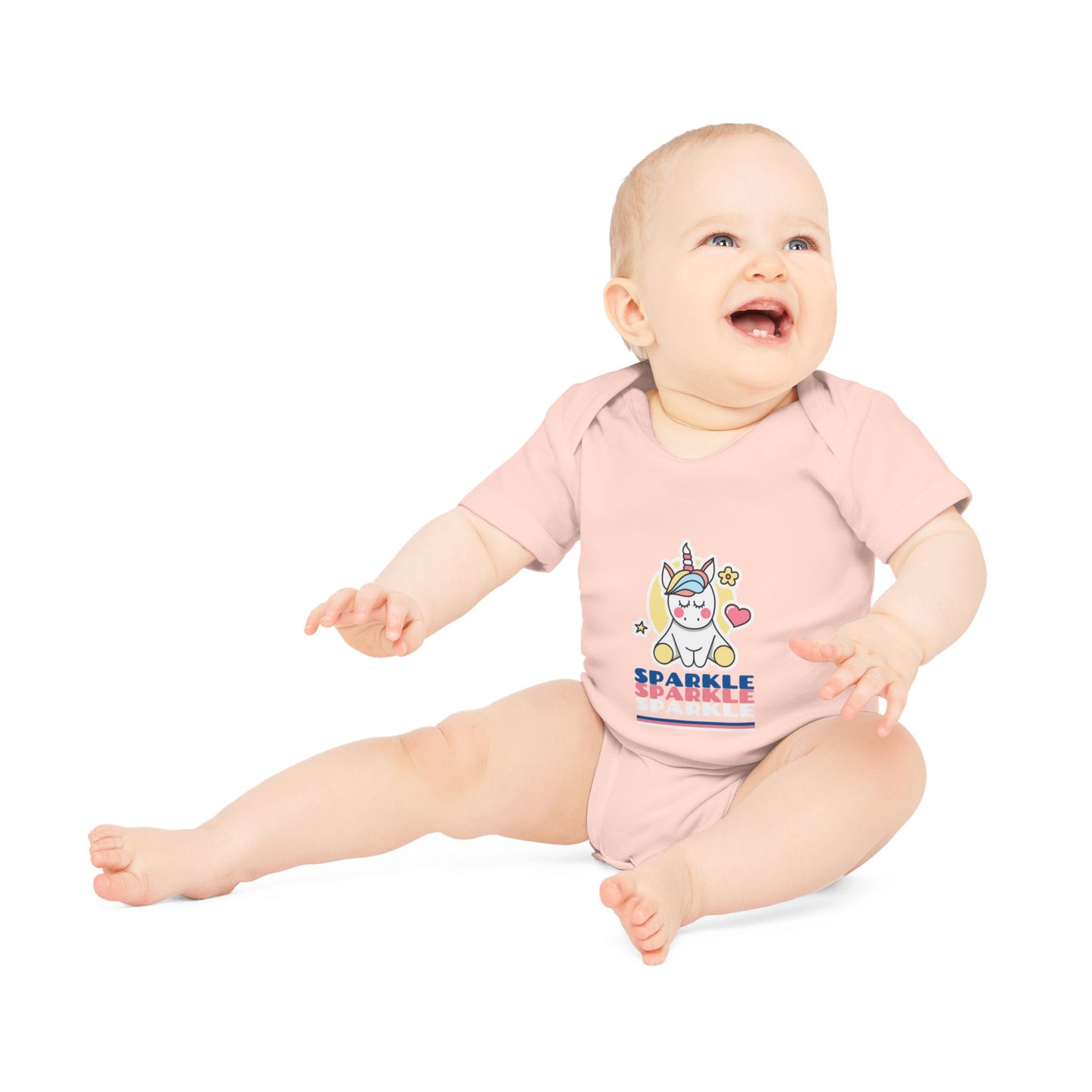 Unicorn Baby Organic Short Sleeve Bodysuit