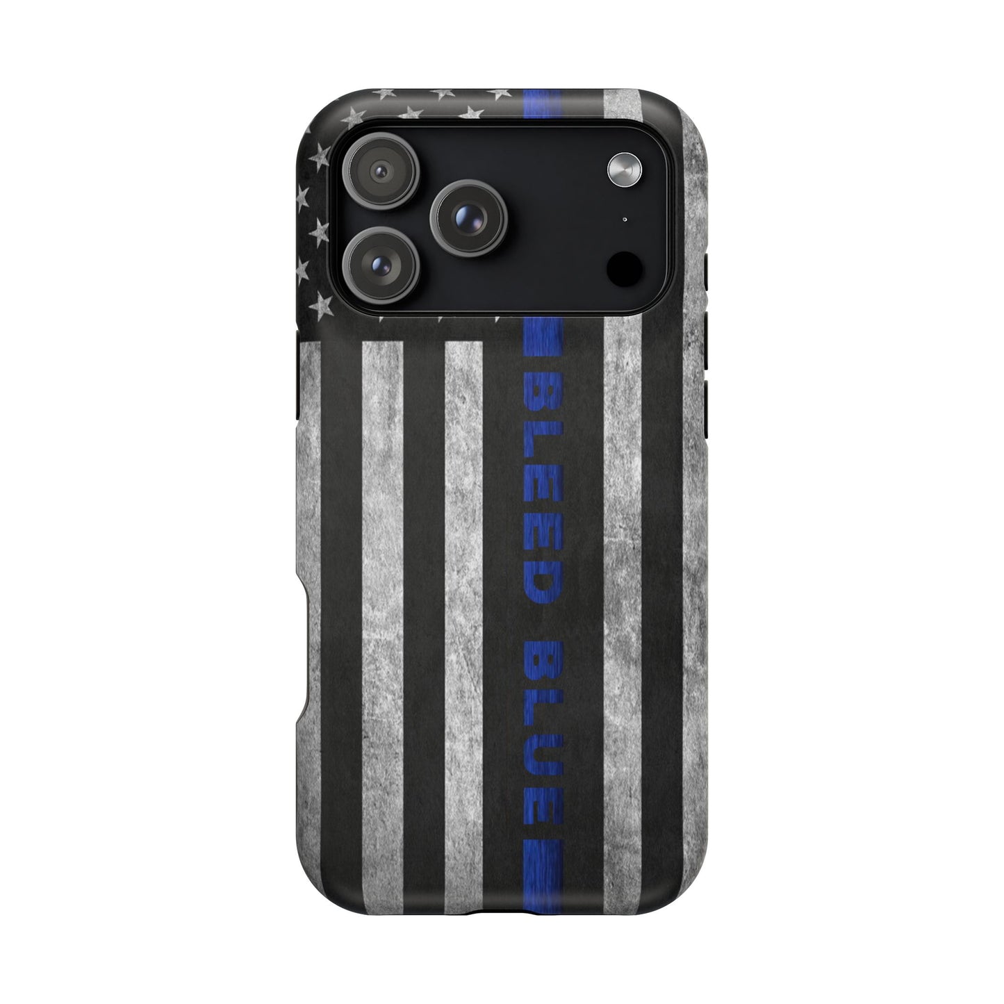 Police Magnetic Phone Cases, Bleed Blue