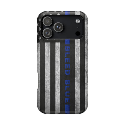 Police Magnetic Phone Cases, Bleed Blue