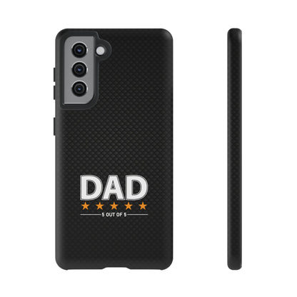 5-Star Dad Samsung Phone Case - Tough Black Cover for Father's Day