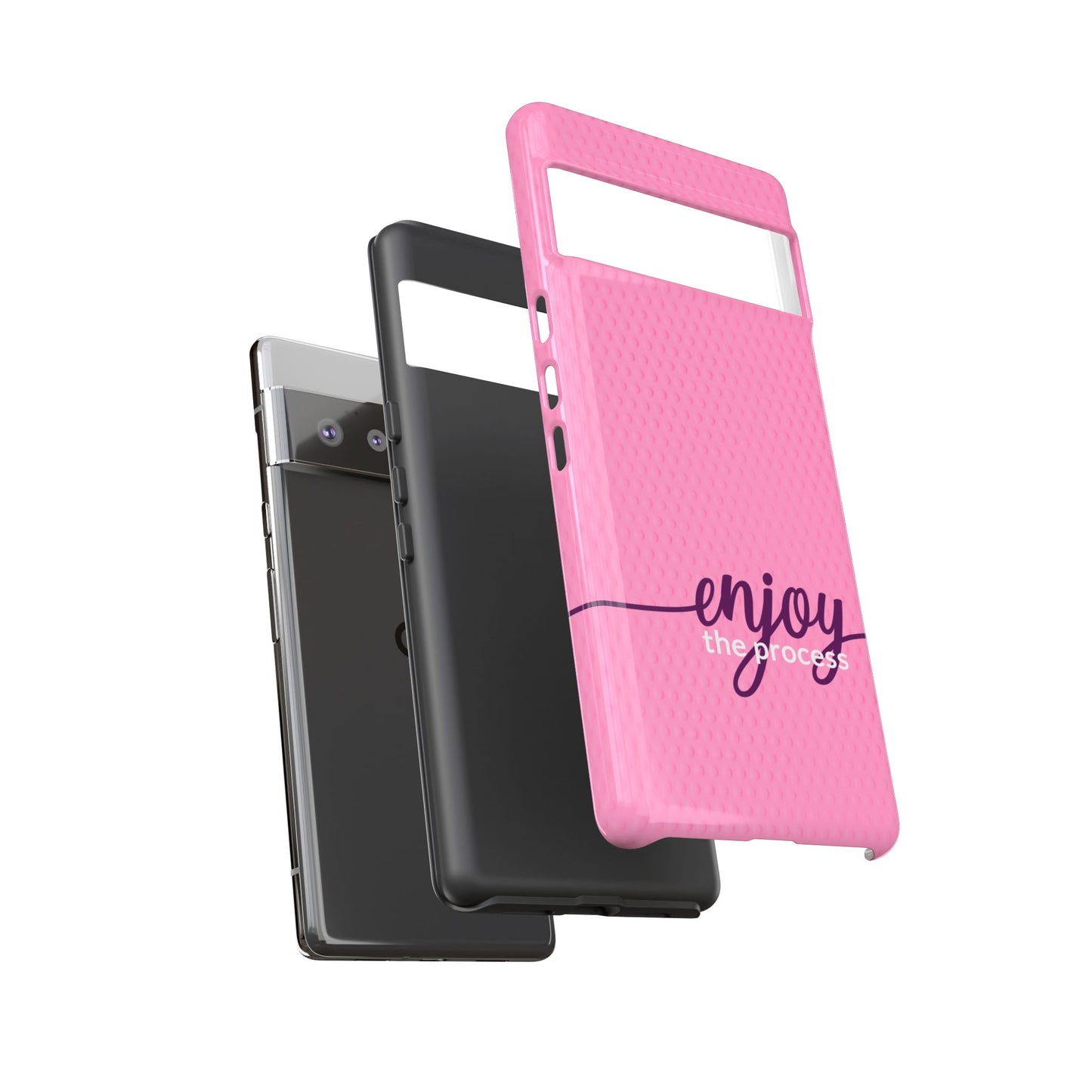 Enjoy the Process Tough Case - Motivational Pink Cover for Women