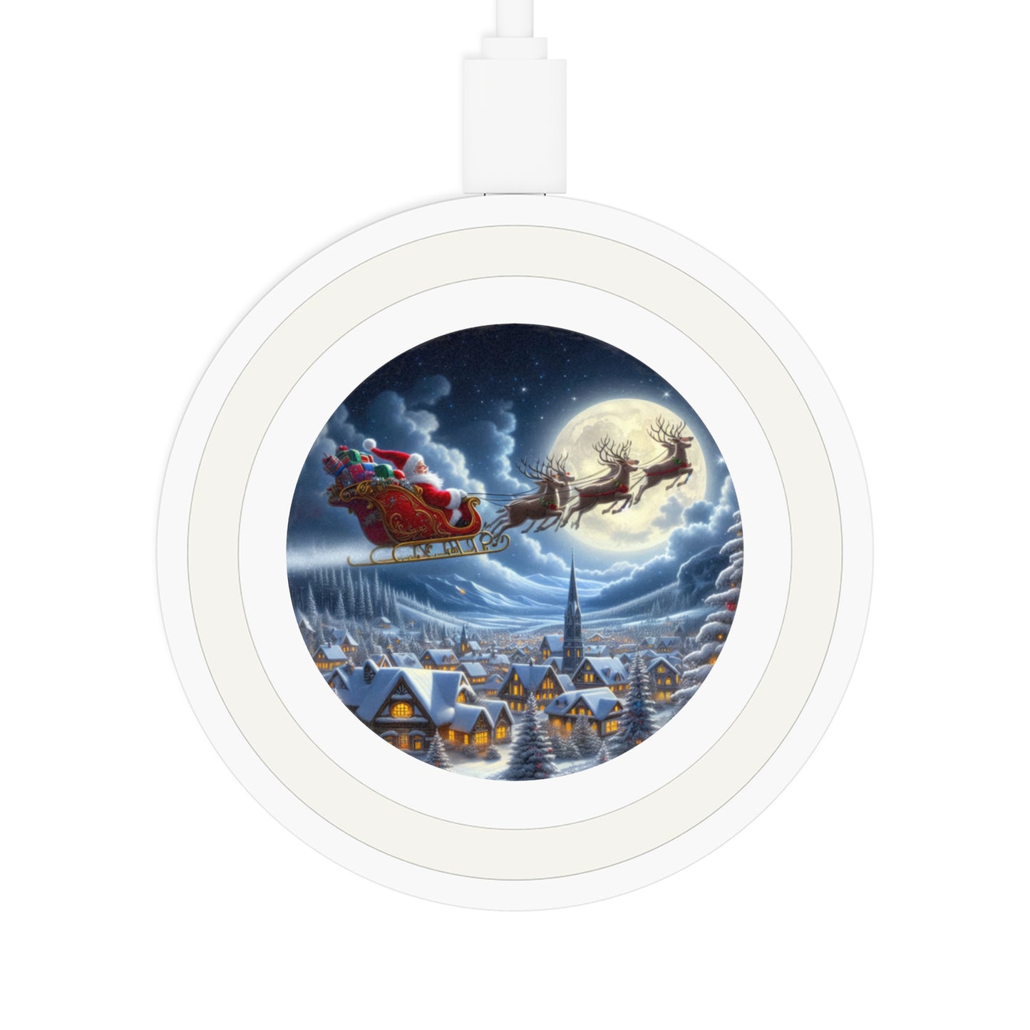 Magical Sleigh Ride Above Cheerland Quake Wireless Charging Pad