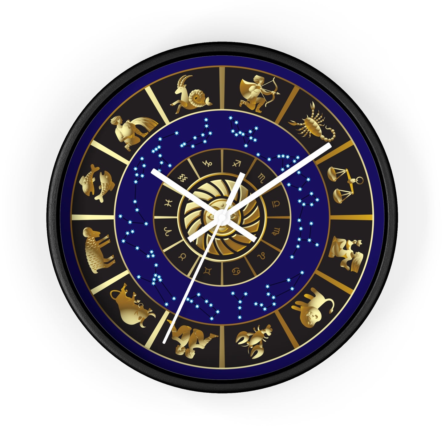 Zodiac Wall Clock 10" – Celestial Wall Art