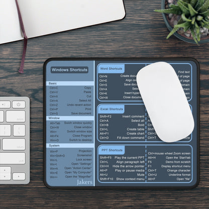 Cheat Sheet Mouse Pad, Windows Shortcuts