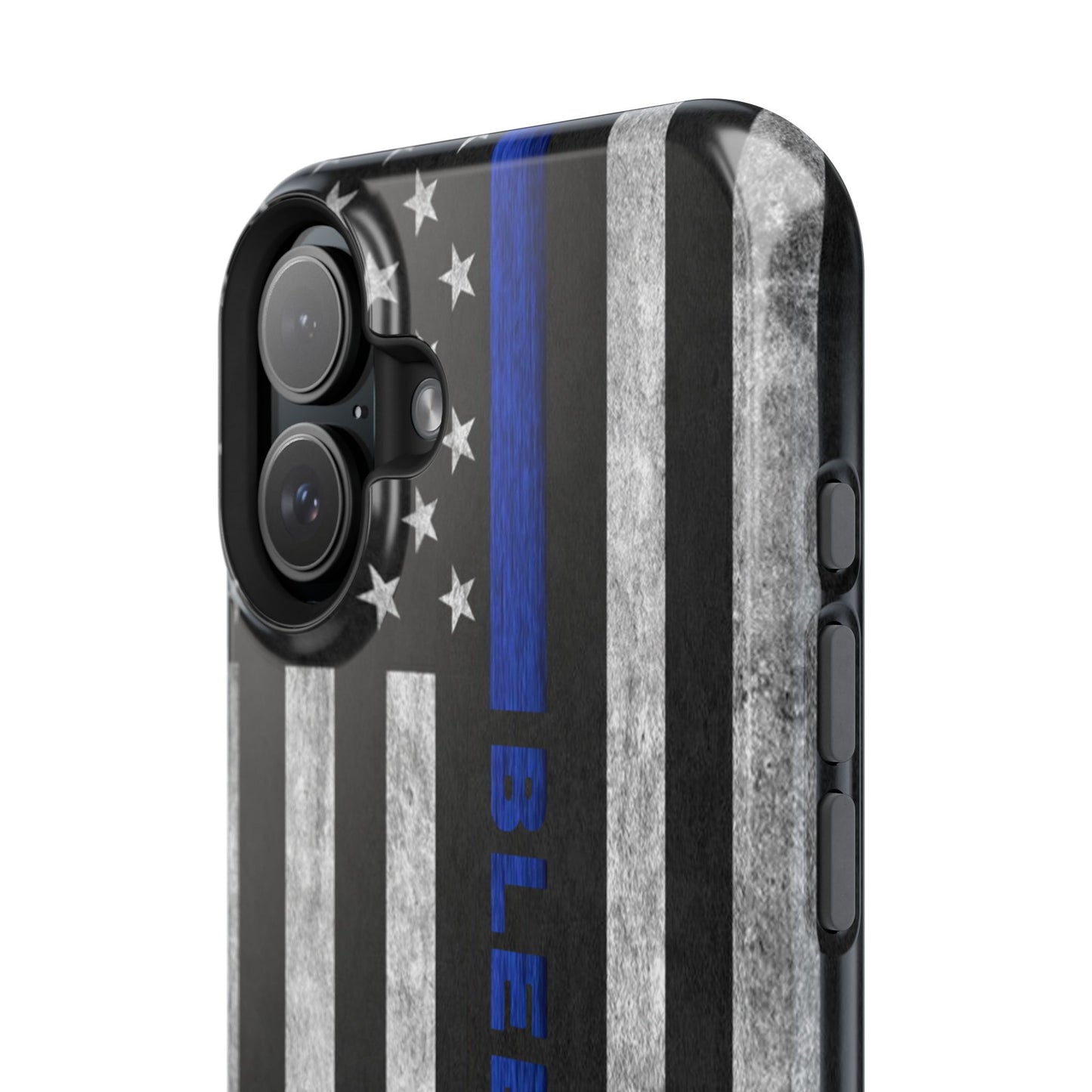 Police Magnetic Phone Cases, Bleed Blue
