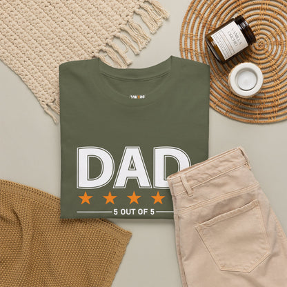 Father's Day Unisex Tee - 5 Stars Dad T-shirt