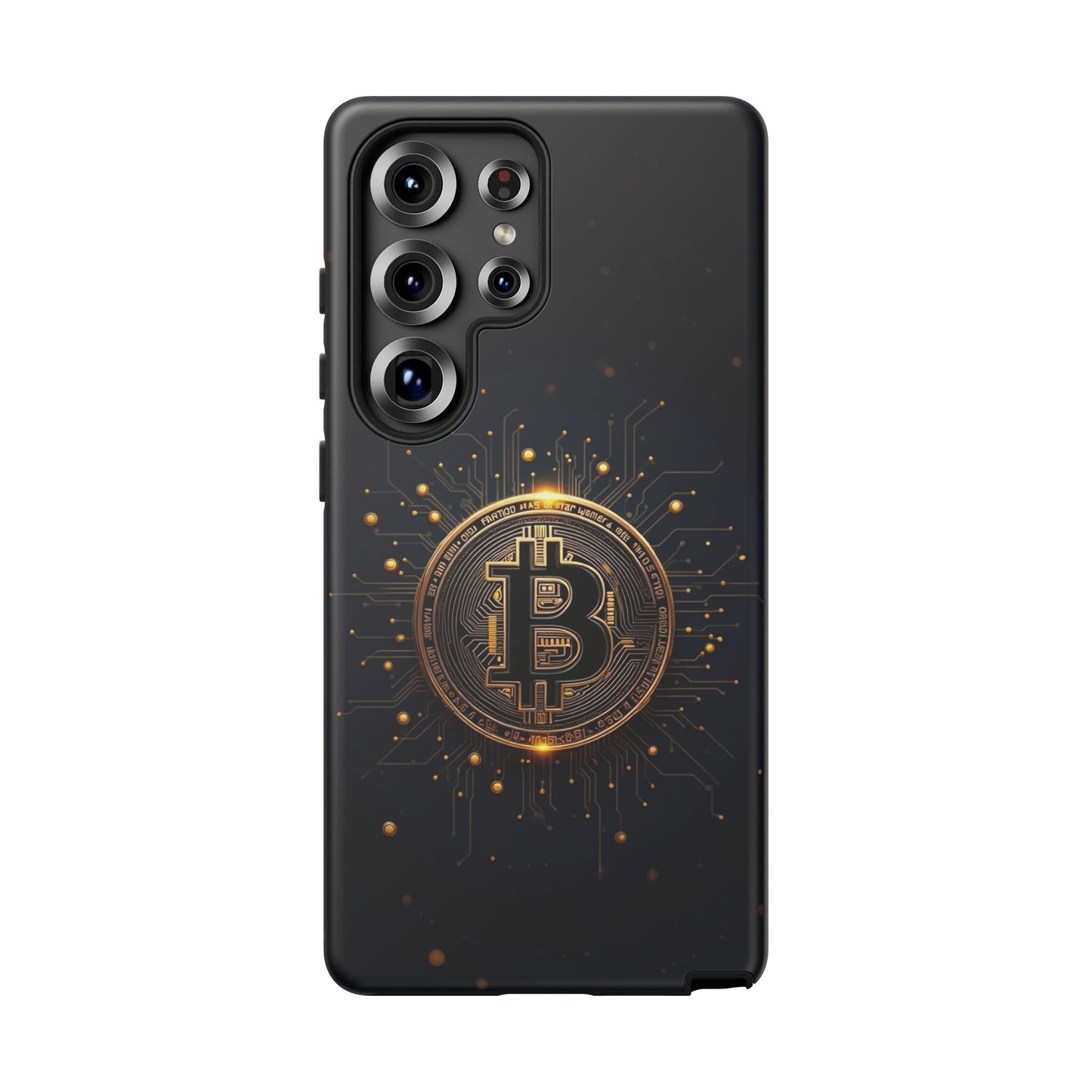 Bitcoin Samsung Tough Case for Smartphones, Crypto Lover Phone Accessory