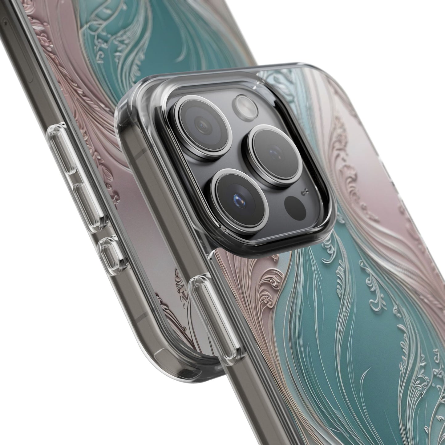 Elegant Clear Phone Cases,  Abstract Design