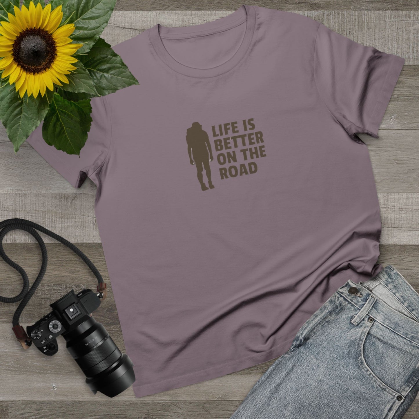 Life Is Better On The Road Women’s Maple Tee