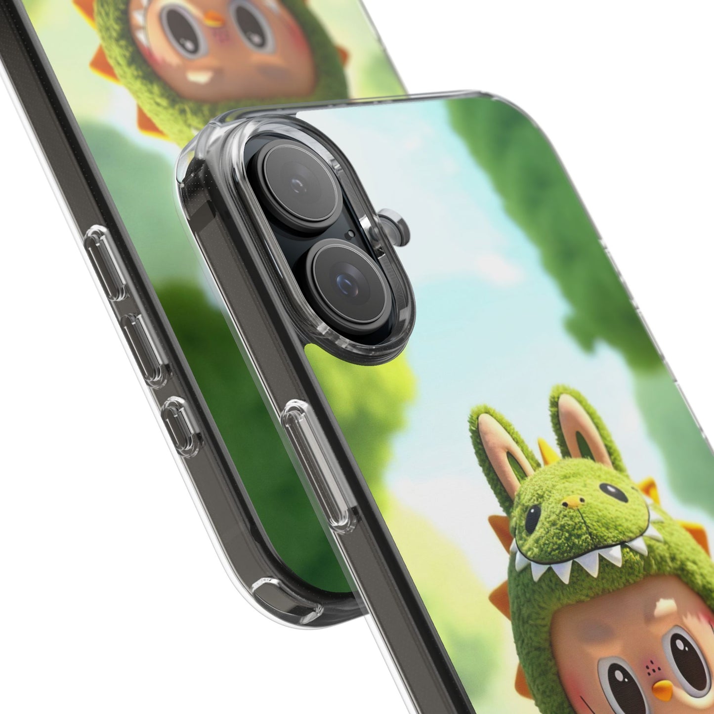 Copy of The Monsters Clear Case for iPhone Models – Playful Dinosaur Design