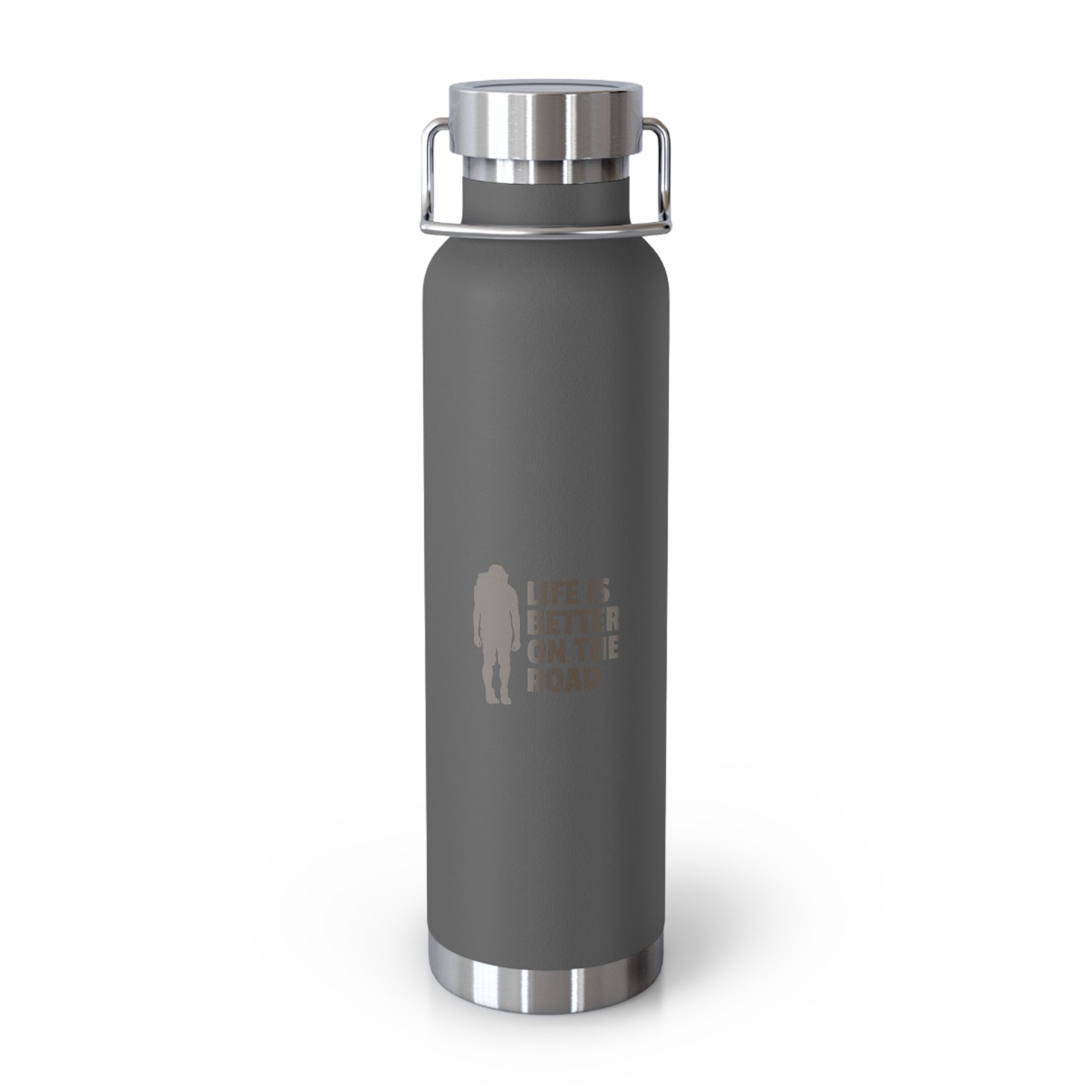 Life Is Better On The Road Copper Vacuum Insulated Bottle, 22oz