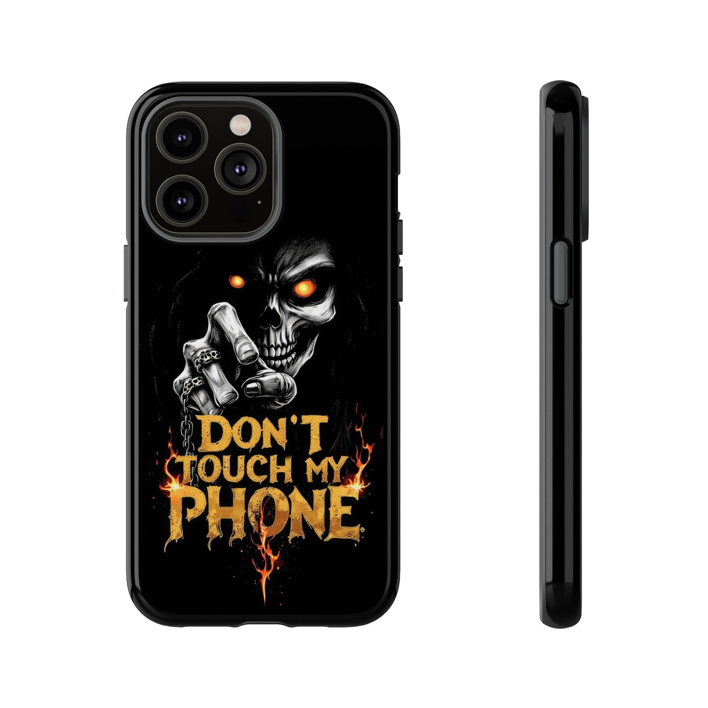 Skull iPhone Tough Cases, Don't Touch My Phone