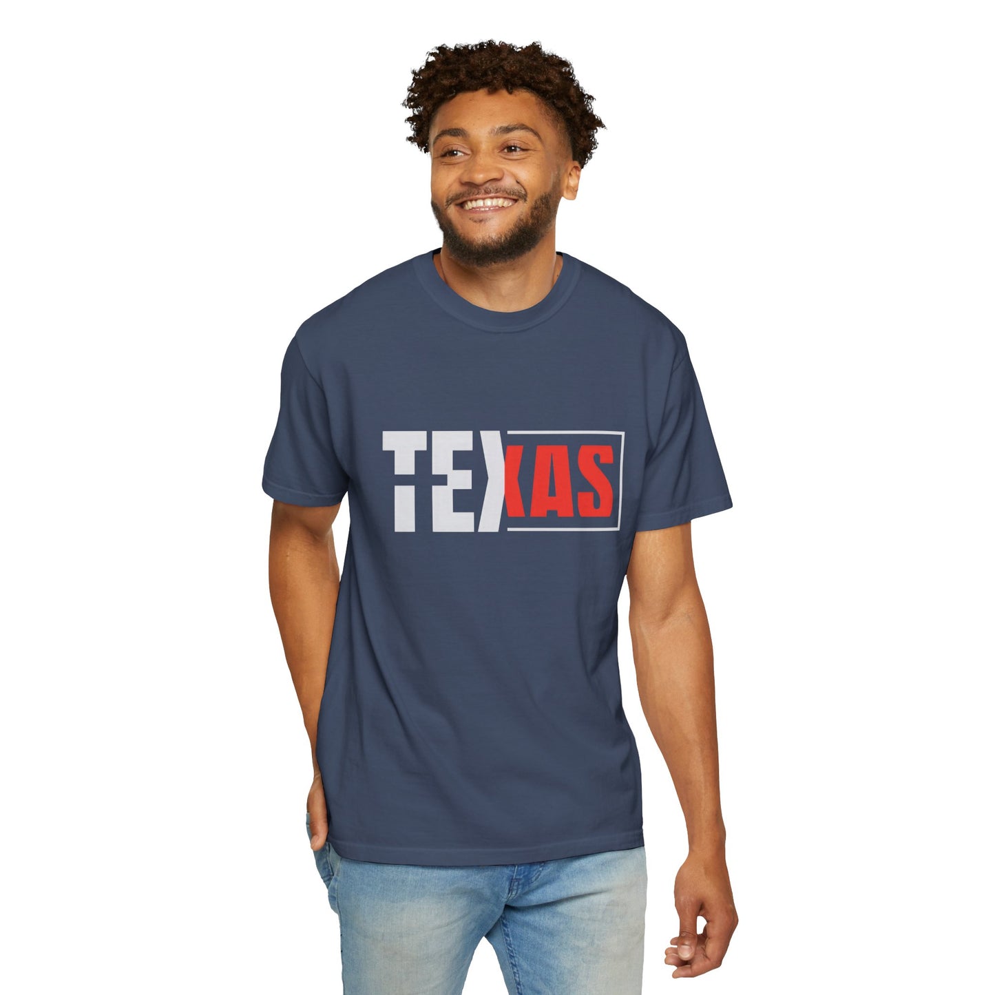Texas Graphic Unisex Garment-Dyed T-Shirt - Casual Style for State Pride