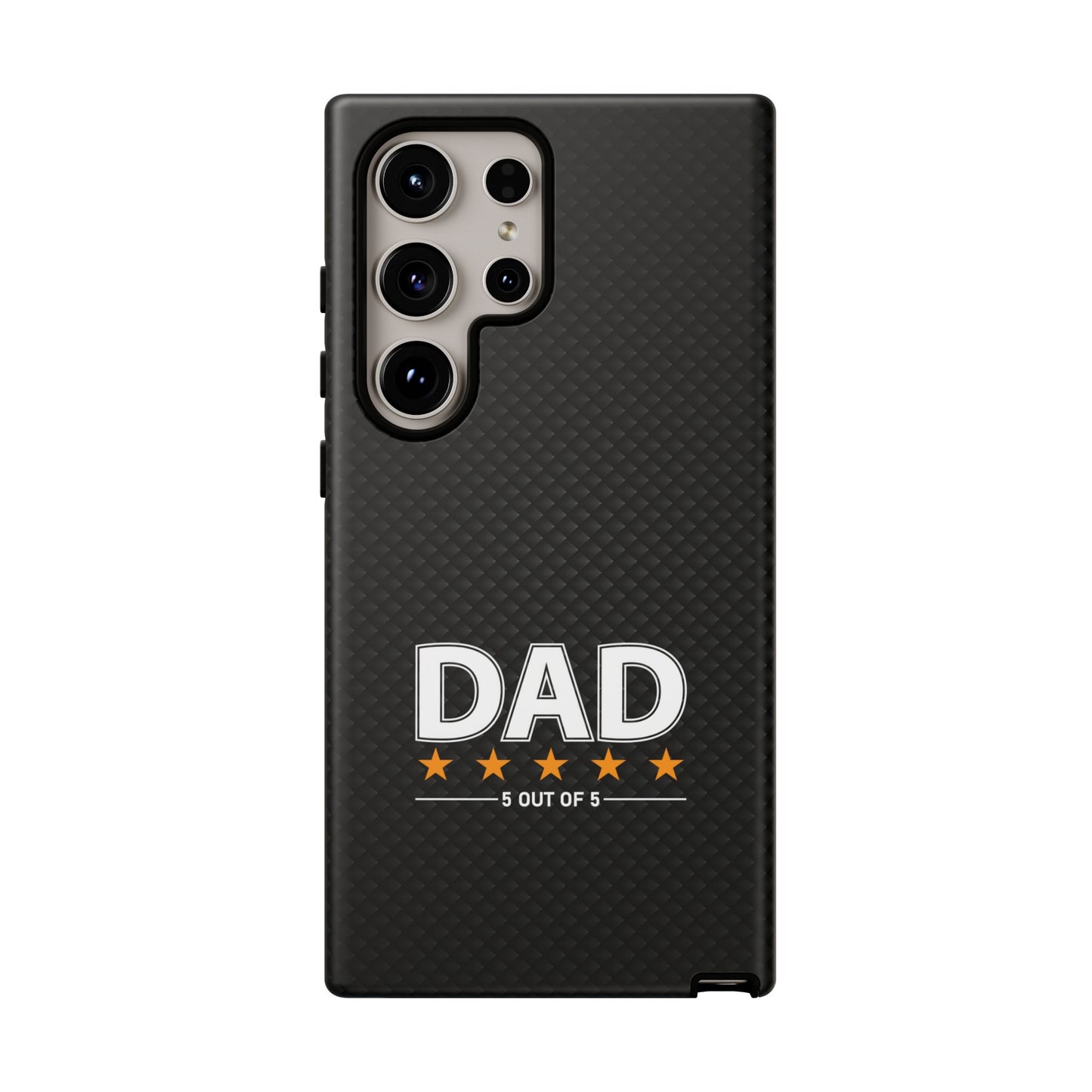 5-Star Dad Samsung Phone Case - Tough Black Cover for Father's Day