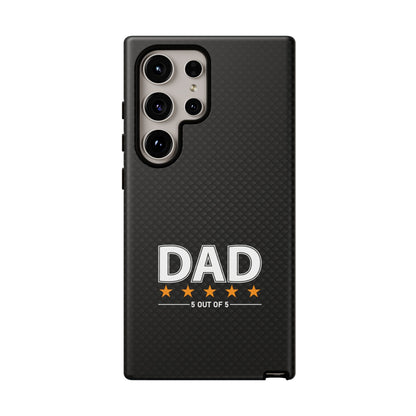5-Star Dad Samsung Phone Case - Tough Black Cover for Father's Day