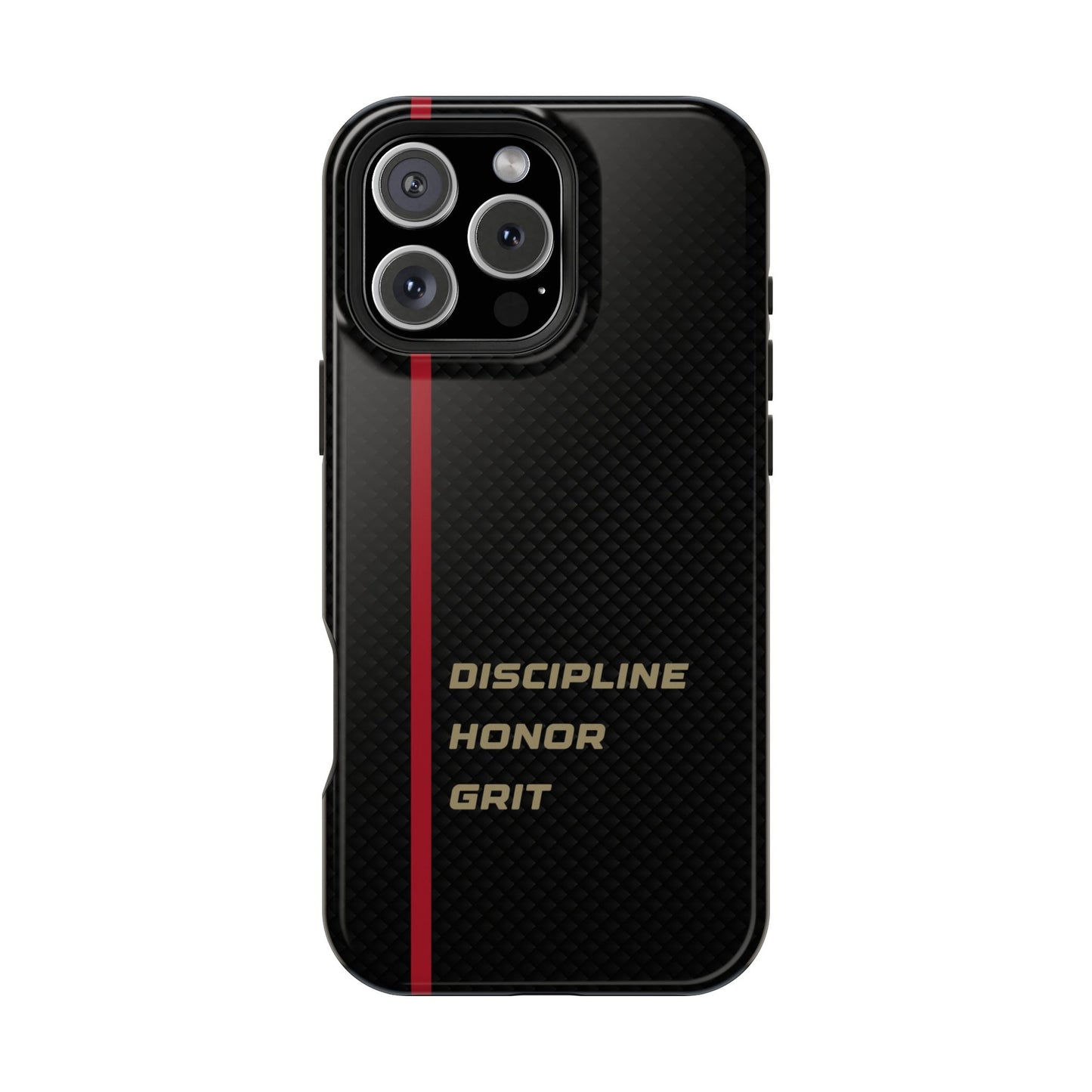 Discipline, Honor, Grit Impact-Resistant Phone Case