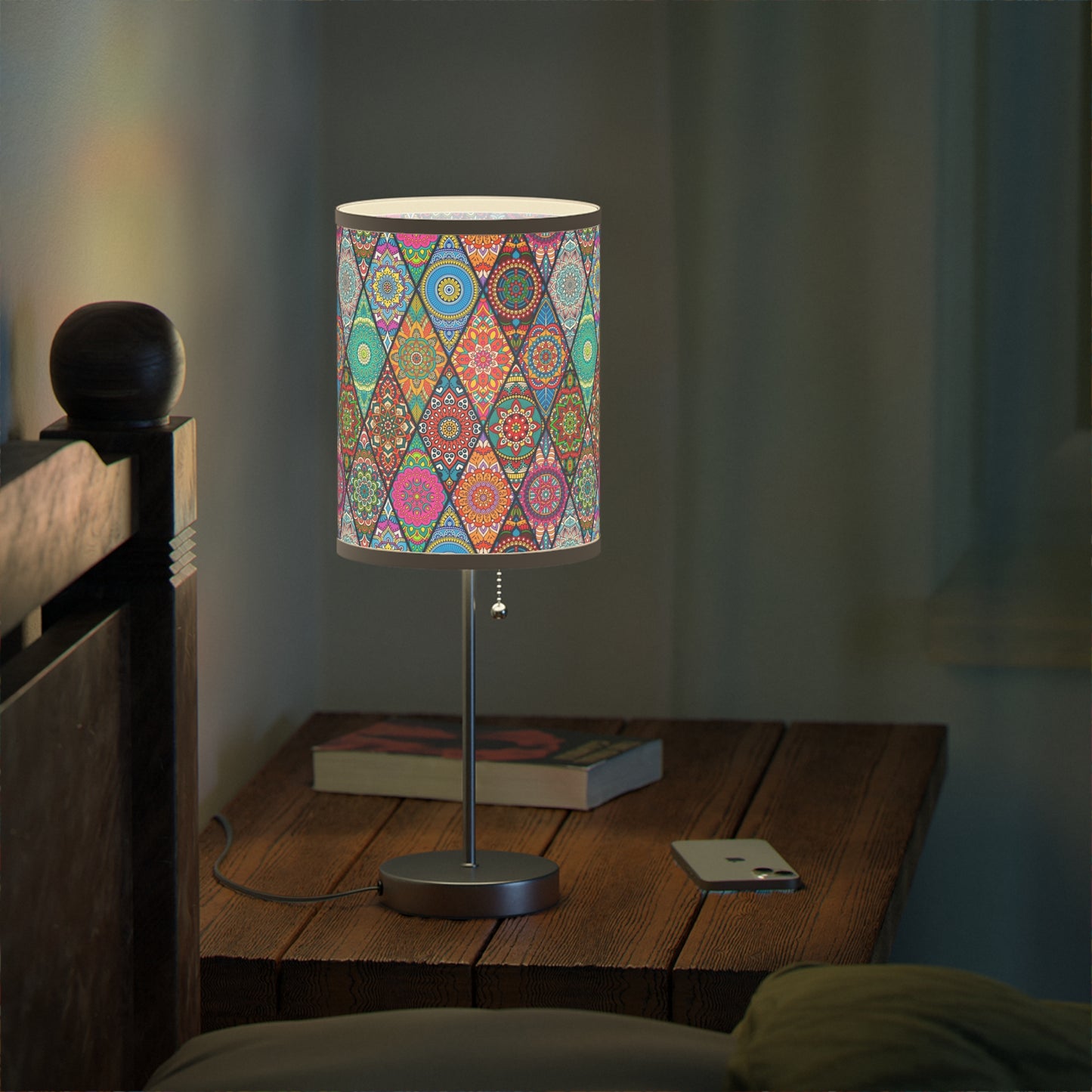 Mandala Argyle Lamp on a Stand, US|CA plug