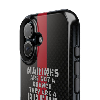 Marines Magnetic Tough Case - "Not a Branch, a Breed" Military iPhone Cover