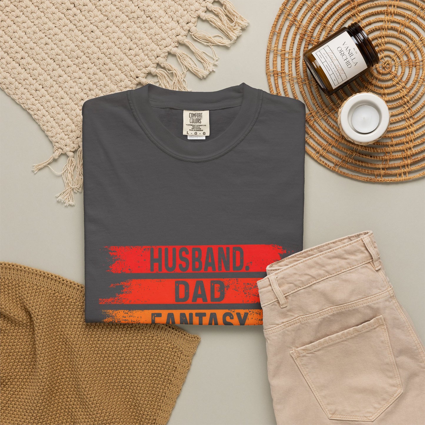 Fantasy Football Legend T-Shirt for Dads - Unisex Garment-Dyed Tee