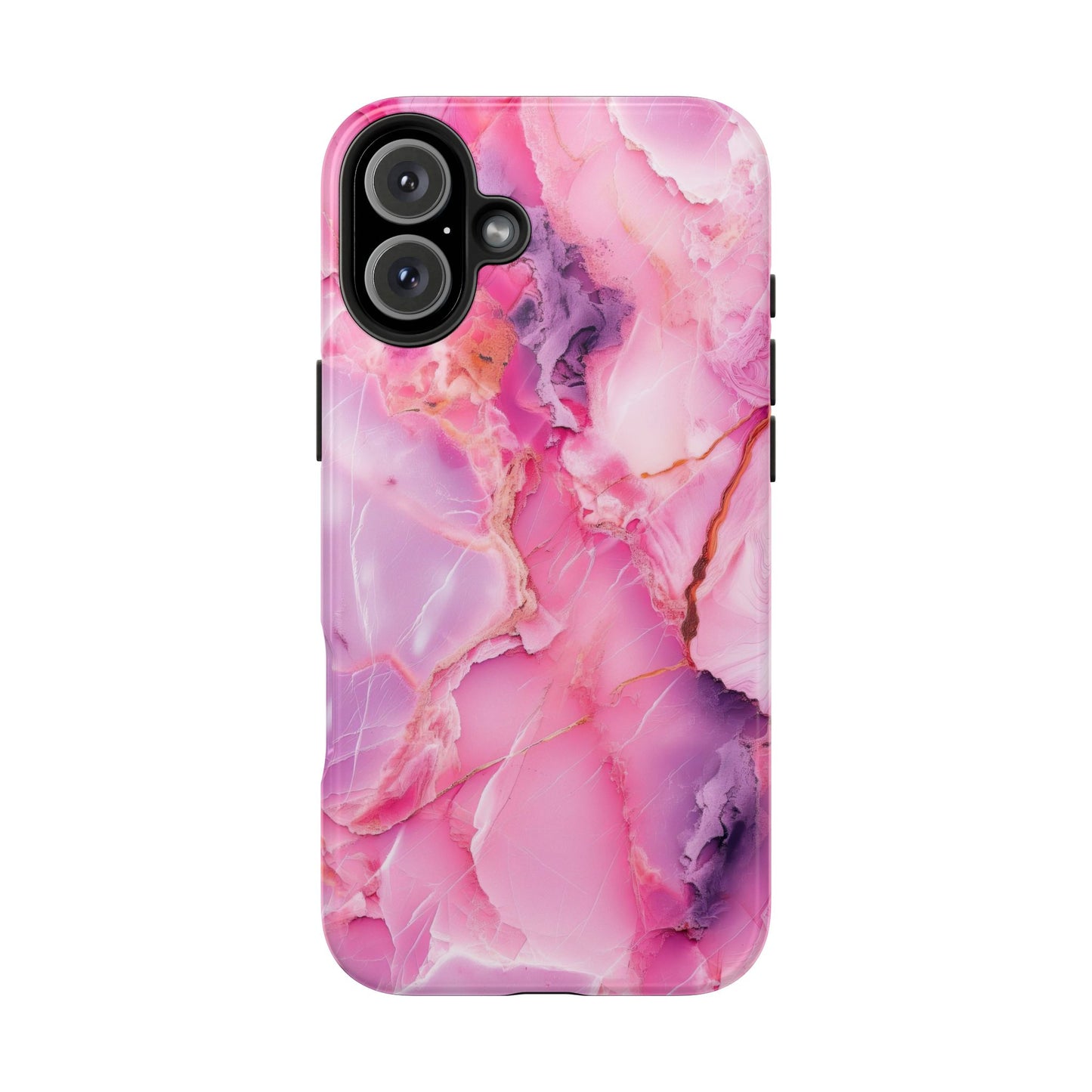 Pink Marble Tough Cases for iPhone, Stylish Protective Covers