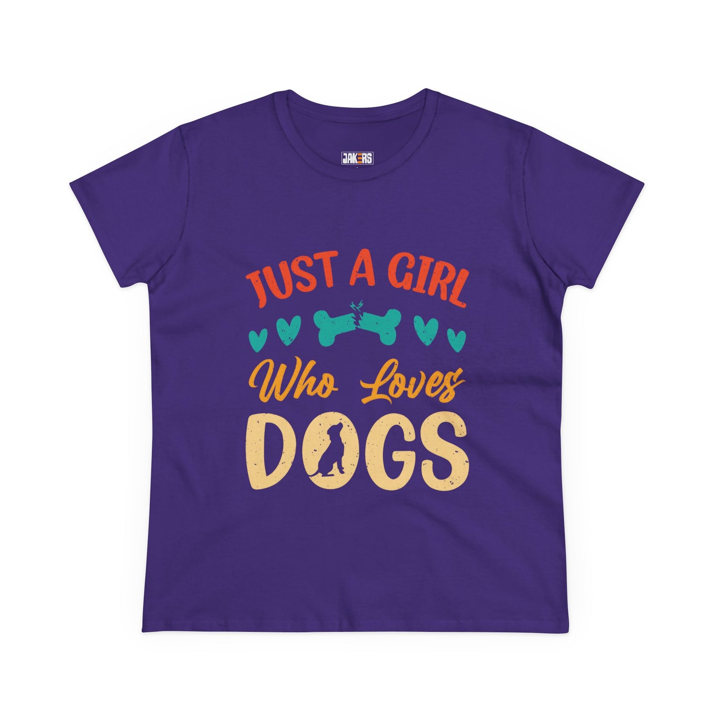 Just a Girl Who Loves Dogs Tee - Women's Dog Lover T-Shirt