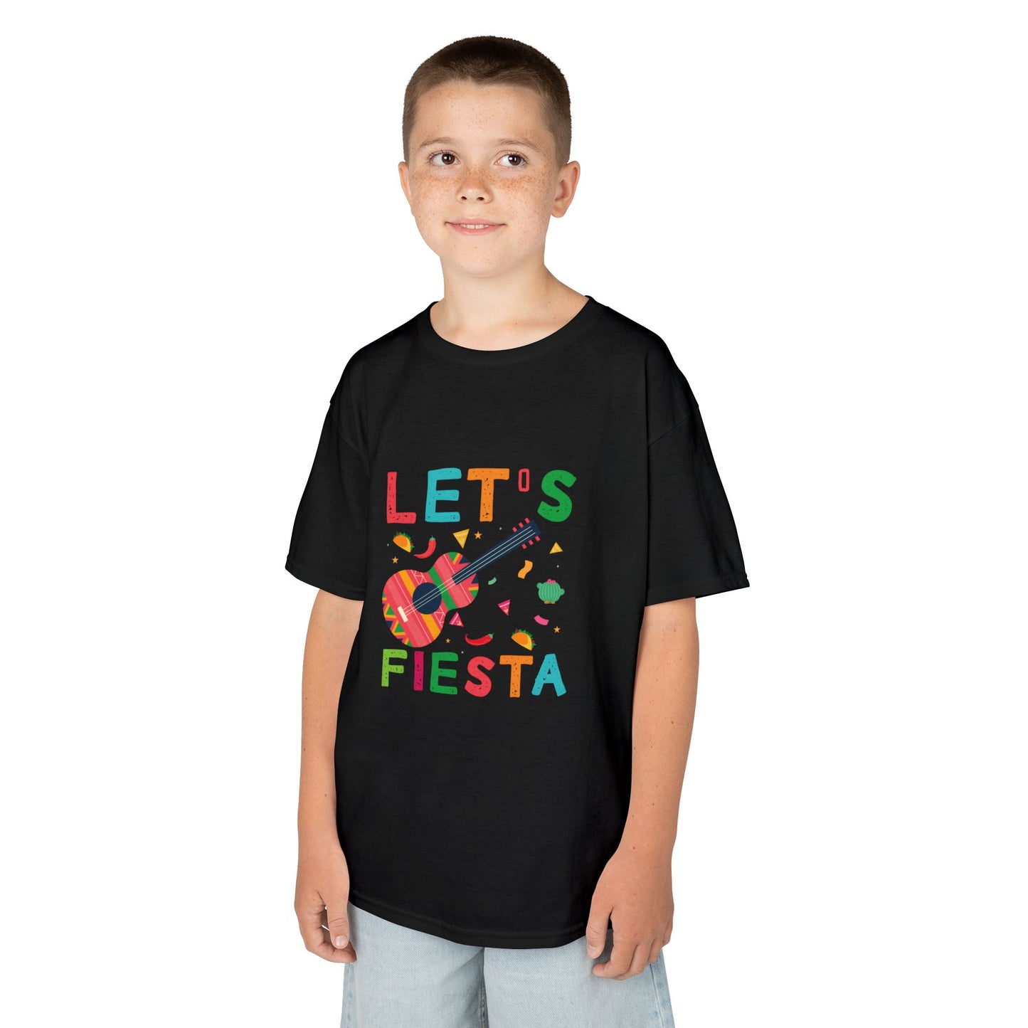 Kids Fiesta Guitar Tee - Fun and Colorful Kids T-Shirt for Celebrations