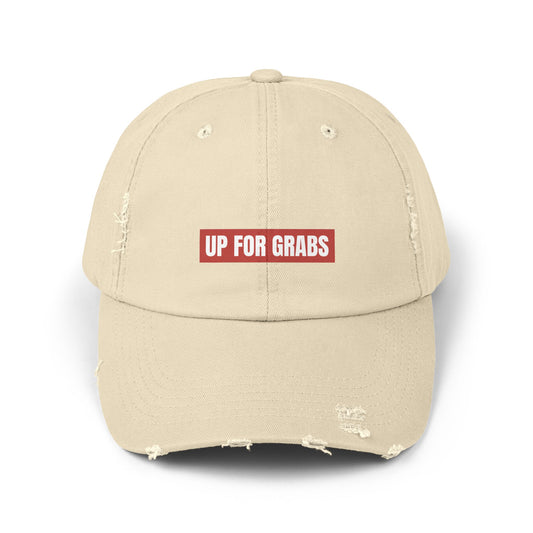 Up For Grabs Unisex Distressed Cap