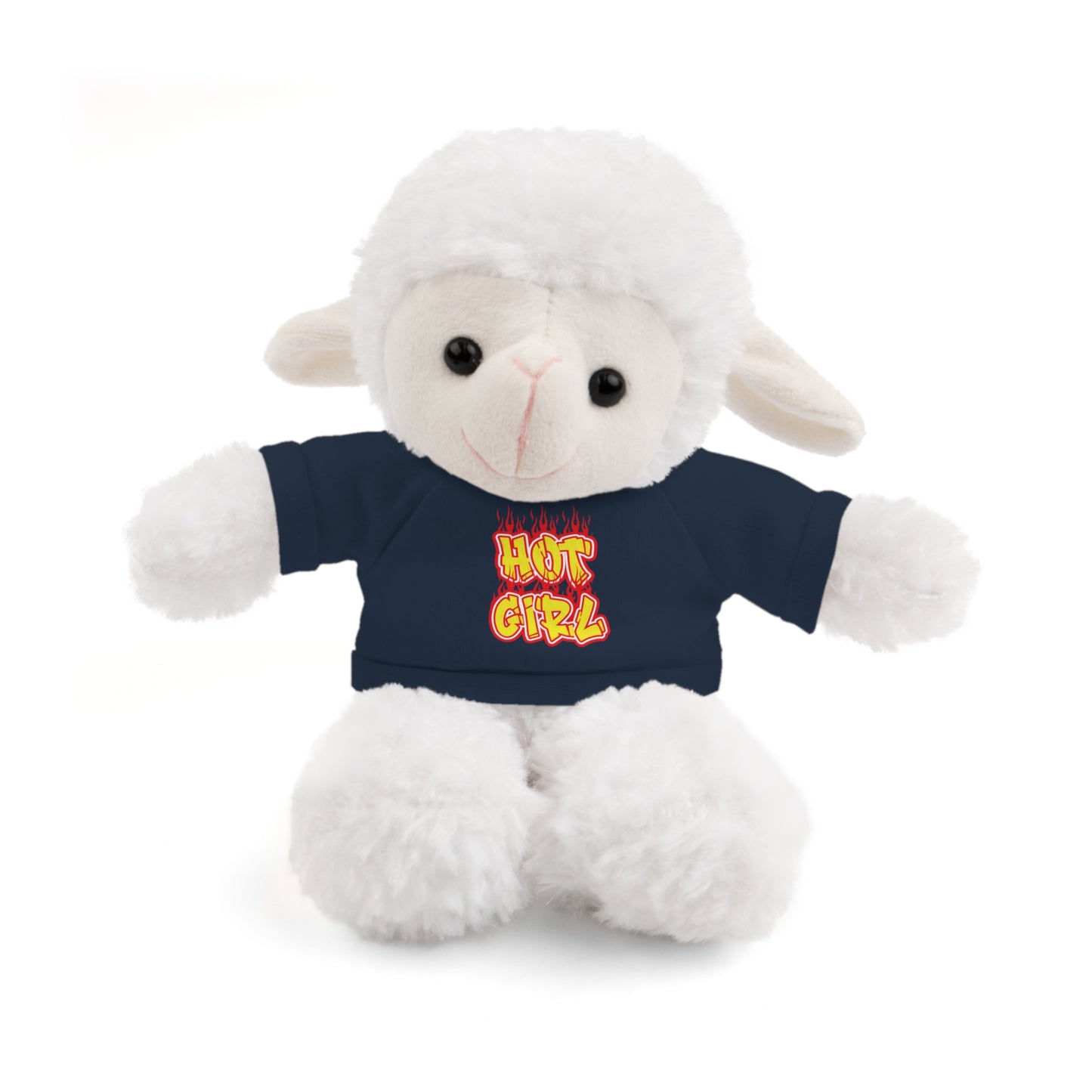 Cute Plush Animal with Hot Girl Tee for Birthdays, Baby Showers, Children, Gifts