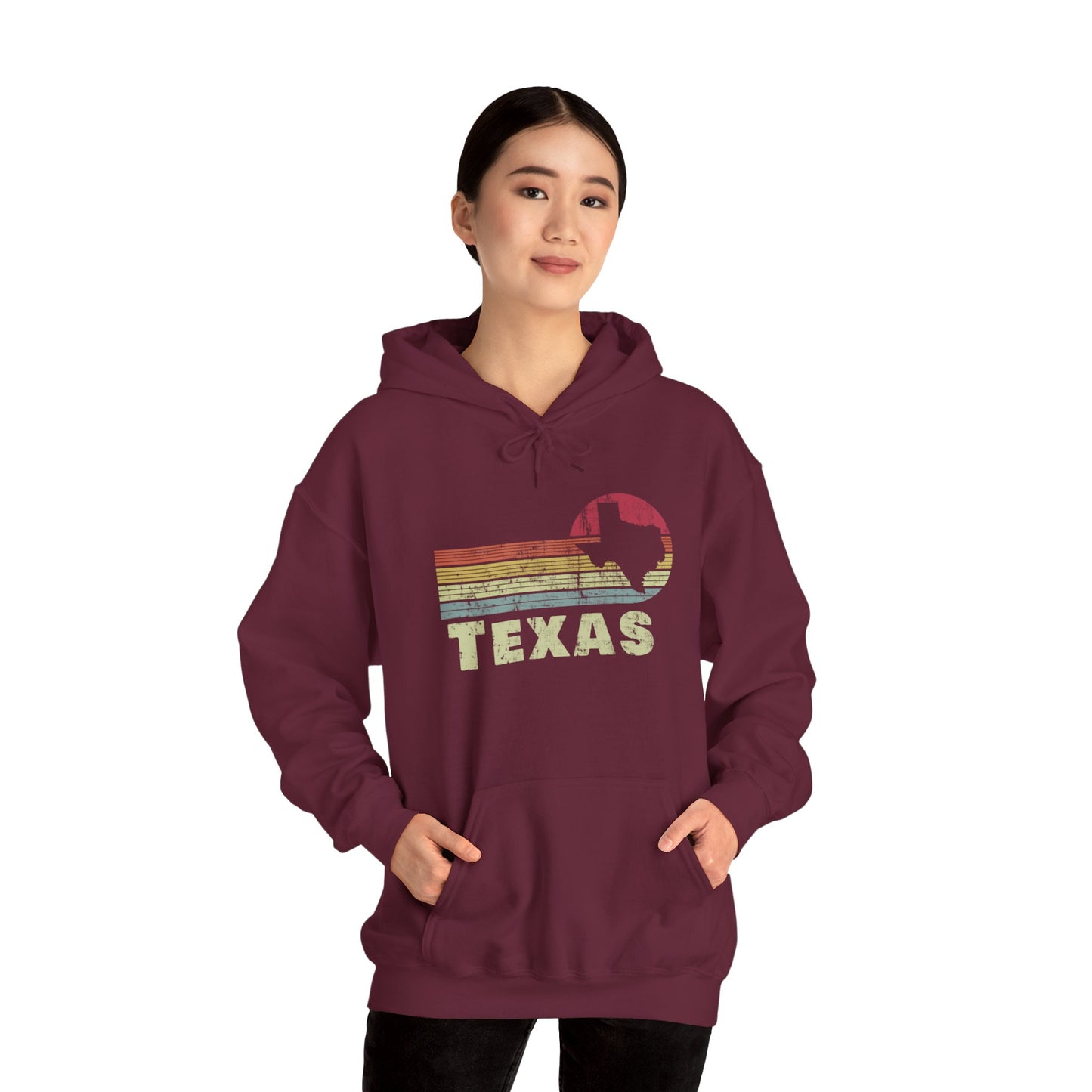 Texas Unisex Heavy Blend™ Hooded Sweatshirt