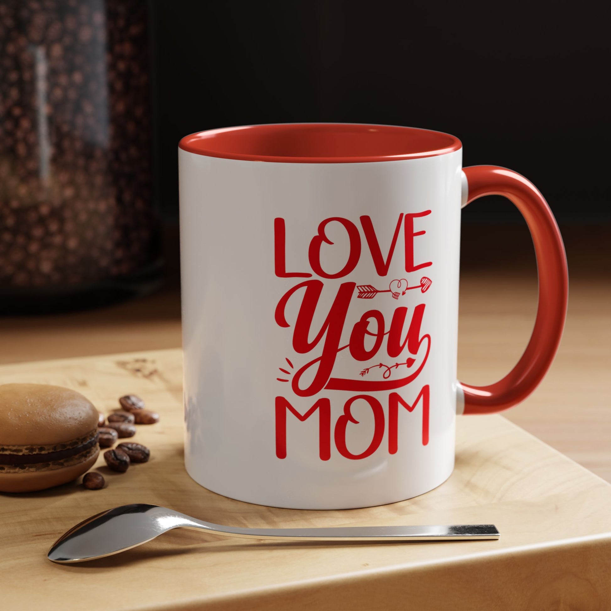 I Love My Mom Accent Coffee Mug - Perfect Gift for Mother's Day & Special Occasions