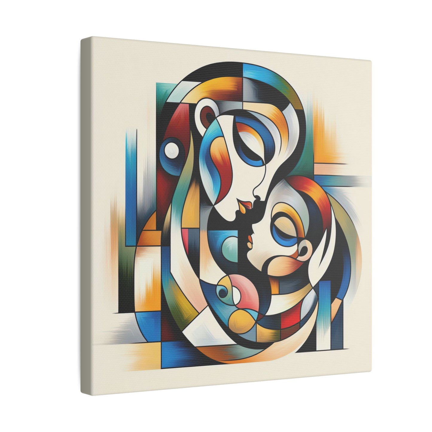 Motherhood in Shapes - Canvas Print