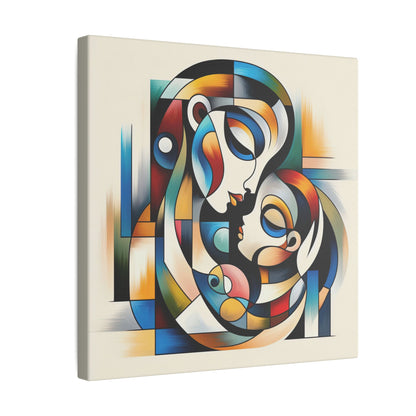 Motherhood in Shapes - Canvas Print