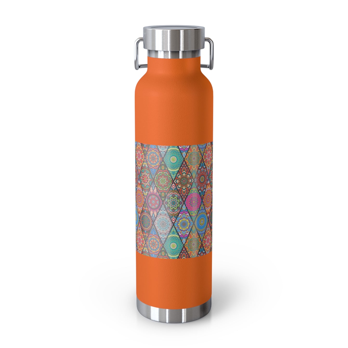 Mandala Argyle Copper Vacuum Insulated Bottle, 22oz