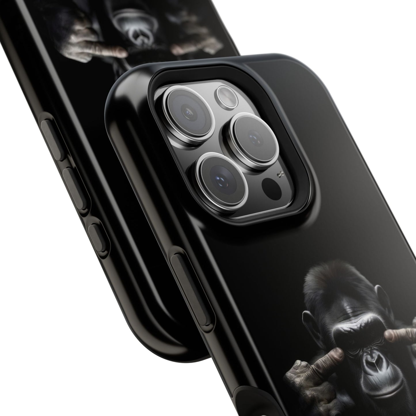 Edgy Gorilla Magnetic iPhone Case, Unique Cell Phone Cover