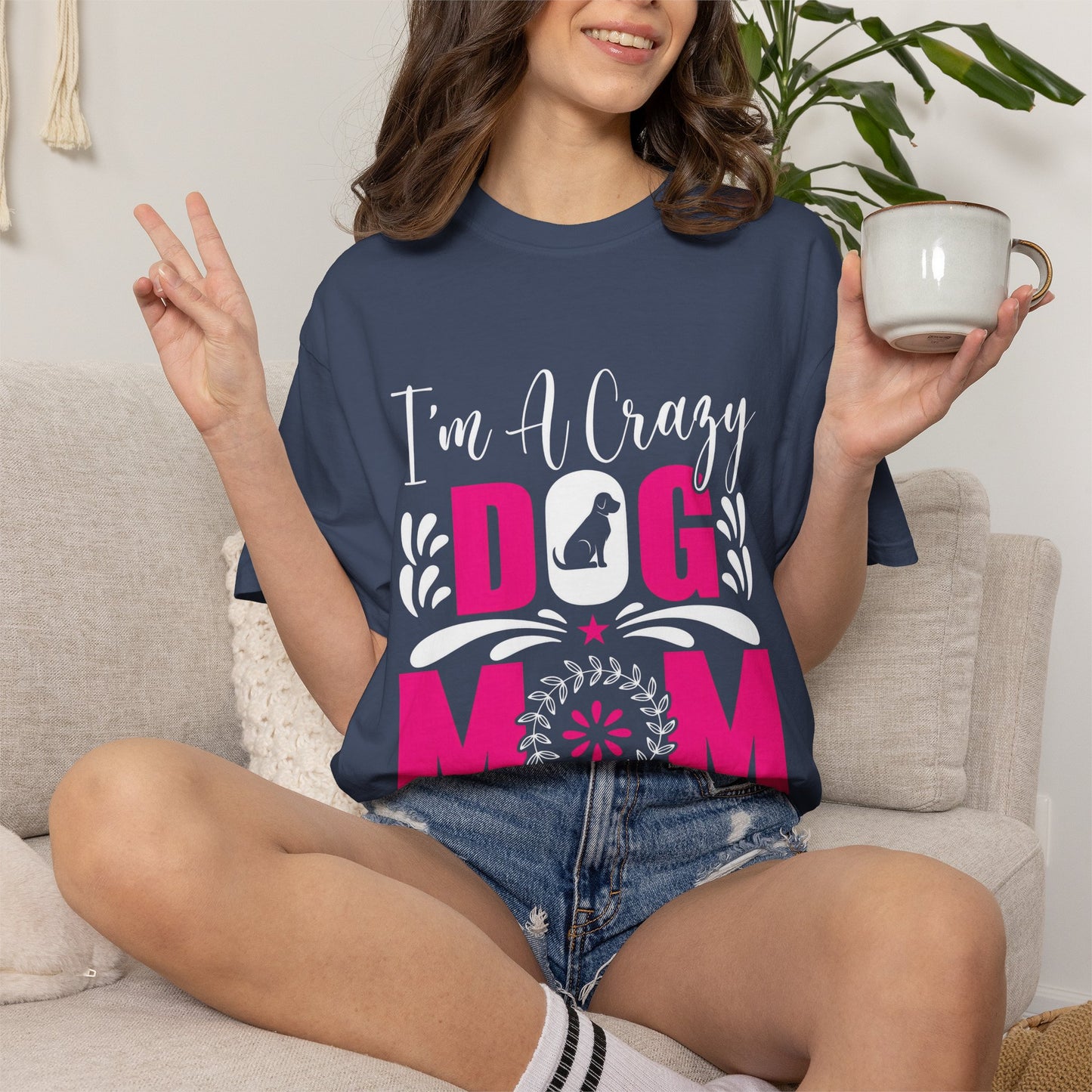 Crazy Dog Mom Unisex T-Shirt - Perfect Gift for Dog Lovers