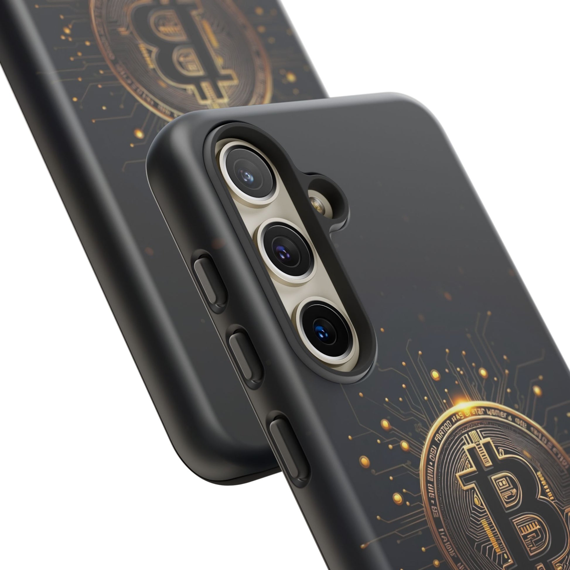 Bitcoin Samsung Tough Case for Smartphones, Crypto Lover Phone Accessory