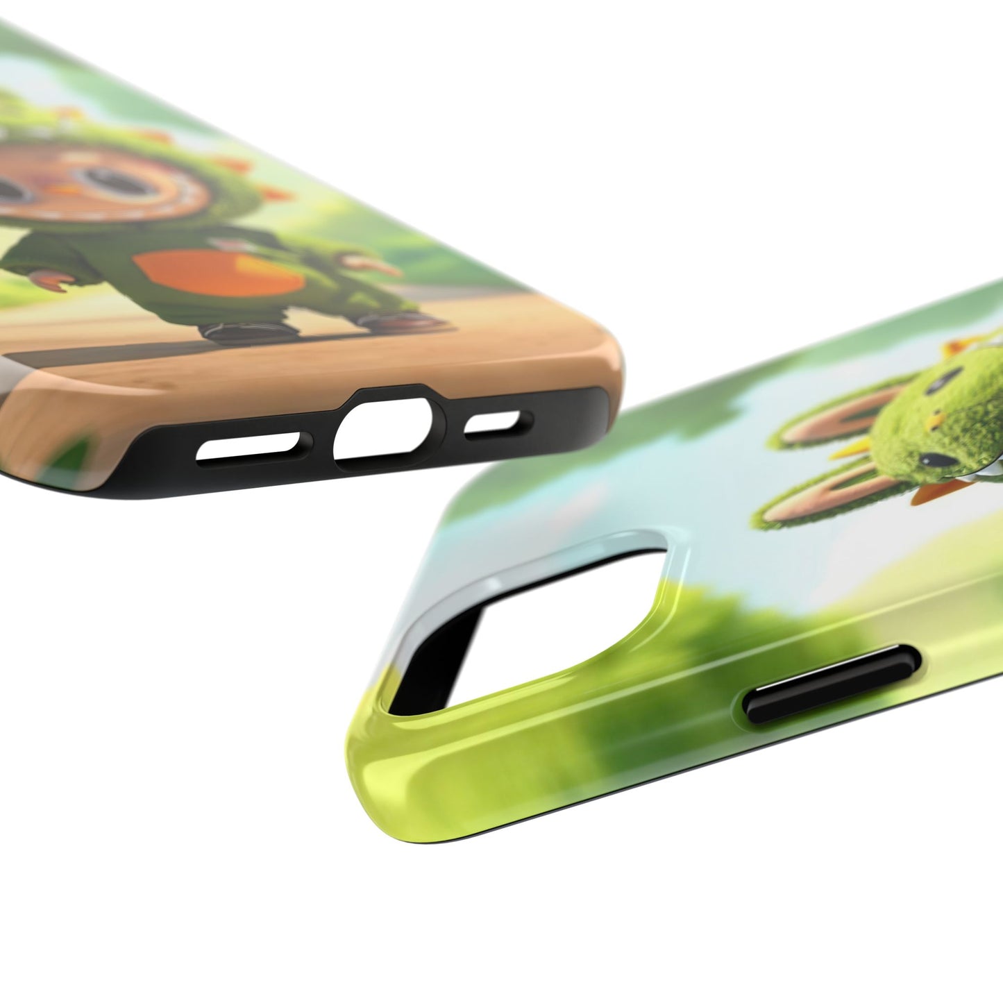 The Monsters Tough Case for iPhone Models – Playful Dinosaur Design, Dual Layer Protective Cover, Fun Mobile Accessory