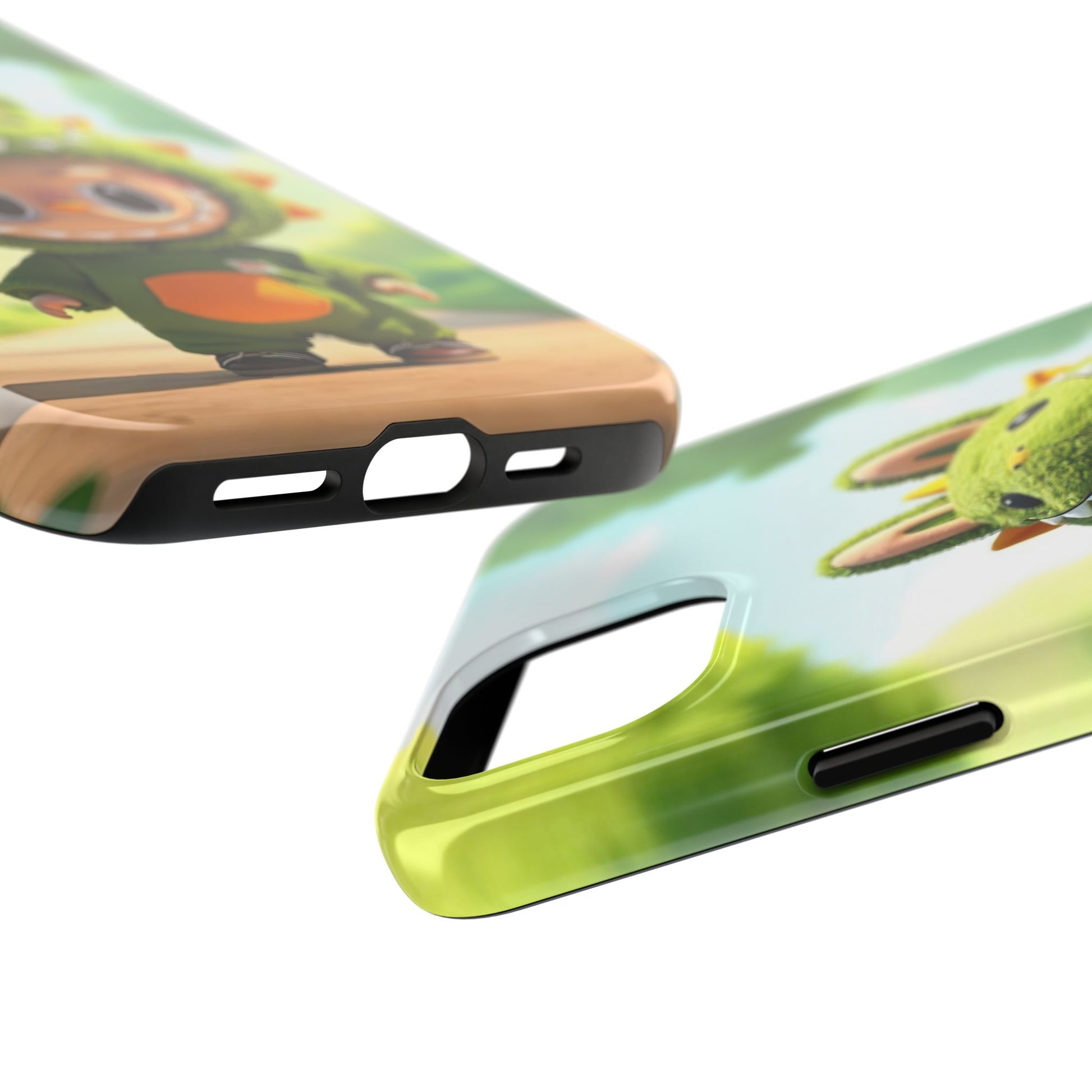 The Monsters Tough Case for iPhone Models – Playful Dinosaur Design, Dual Layer Protective Cover, Fun Mobile Accessory
