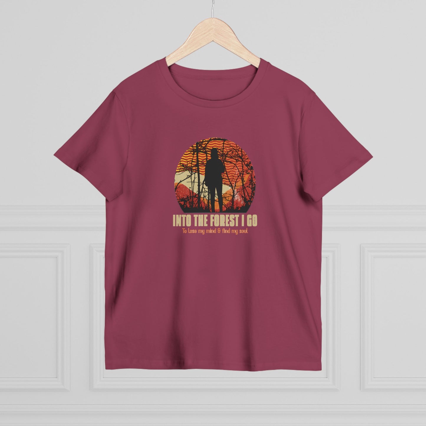 Into The Forest I Go Women’s Maple Tee