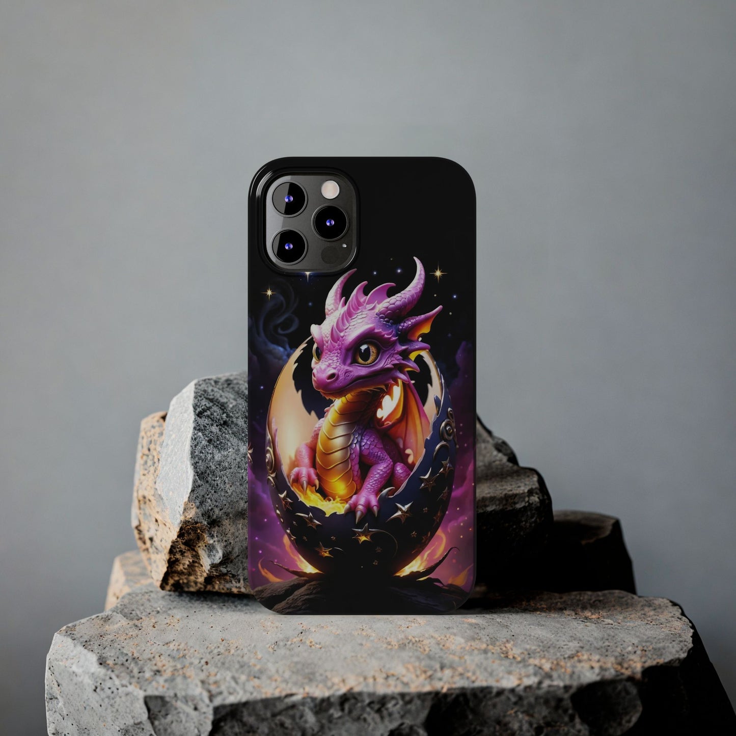Fantasy Baby Dragon Slim Phone Case, Gift for Dragon Lovers