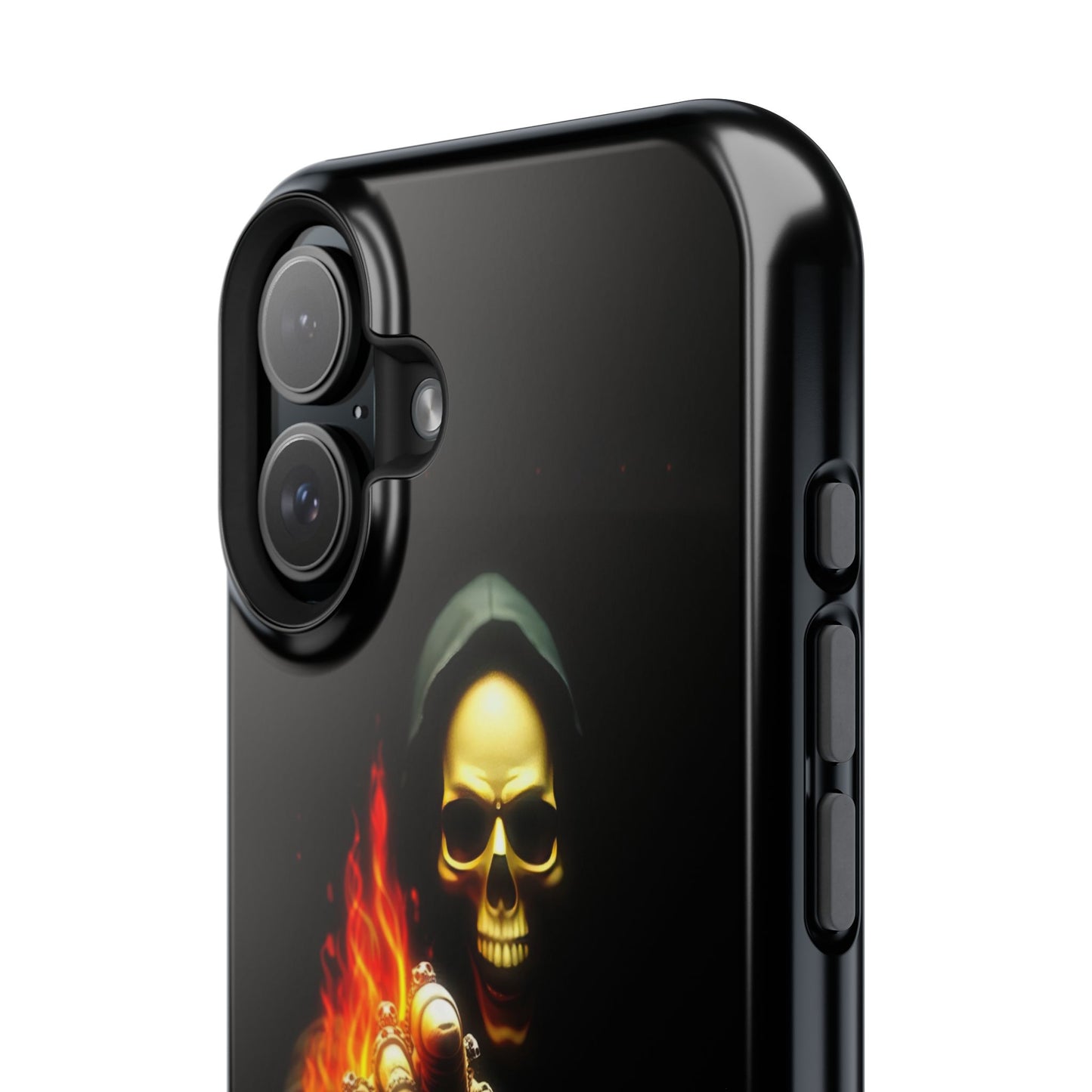 Skull Design Impact-Resistant iPhone Case, Don't Touch My Phone