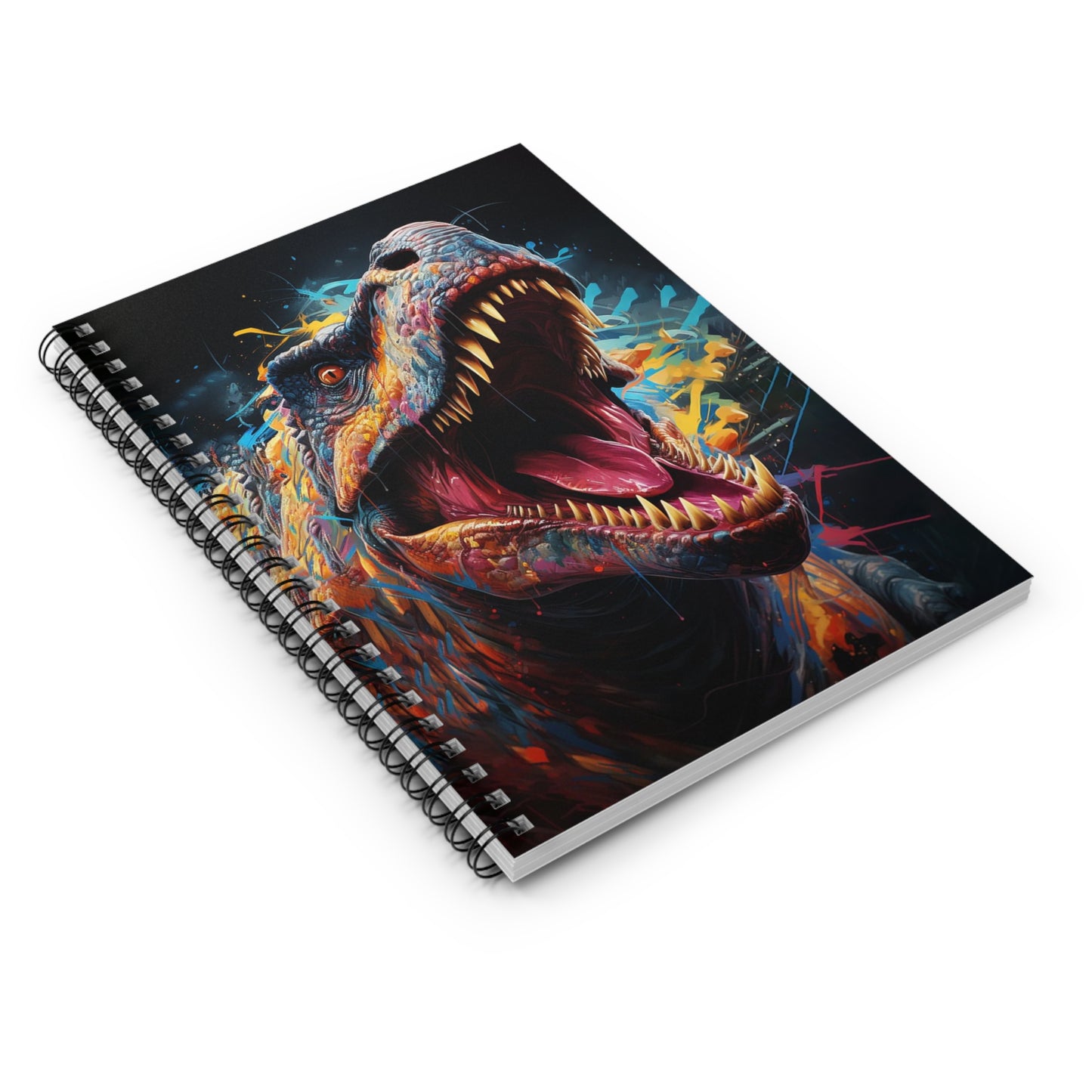 T'Rex Dinosaur Spiral Notebook 6” x 8” – Perfect for Dino Lovers