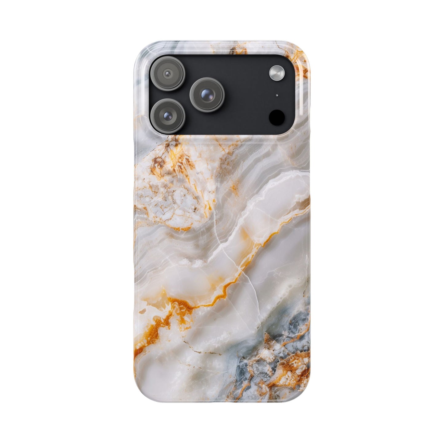 Pure Elegance Marble Slim Phone Cases, Modern Tech Decor