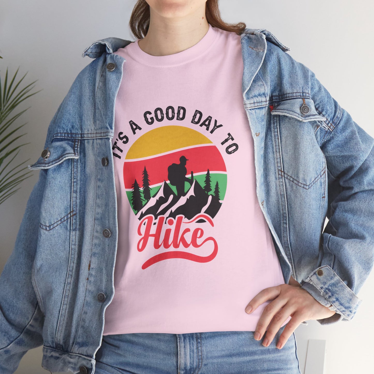 "It's a Good Day to Hike" Unisex Heavy Cotton Tee - Adventure Outdoor Shirt
