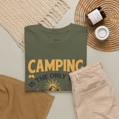 Camping Vibes Unisex Heavy Cotton Tee - "Being Dirty is a Good Thing"