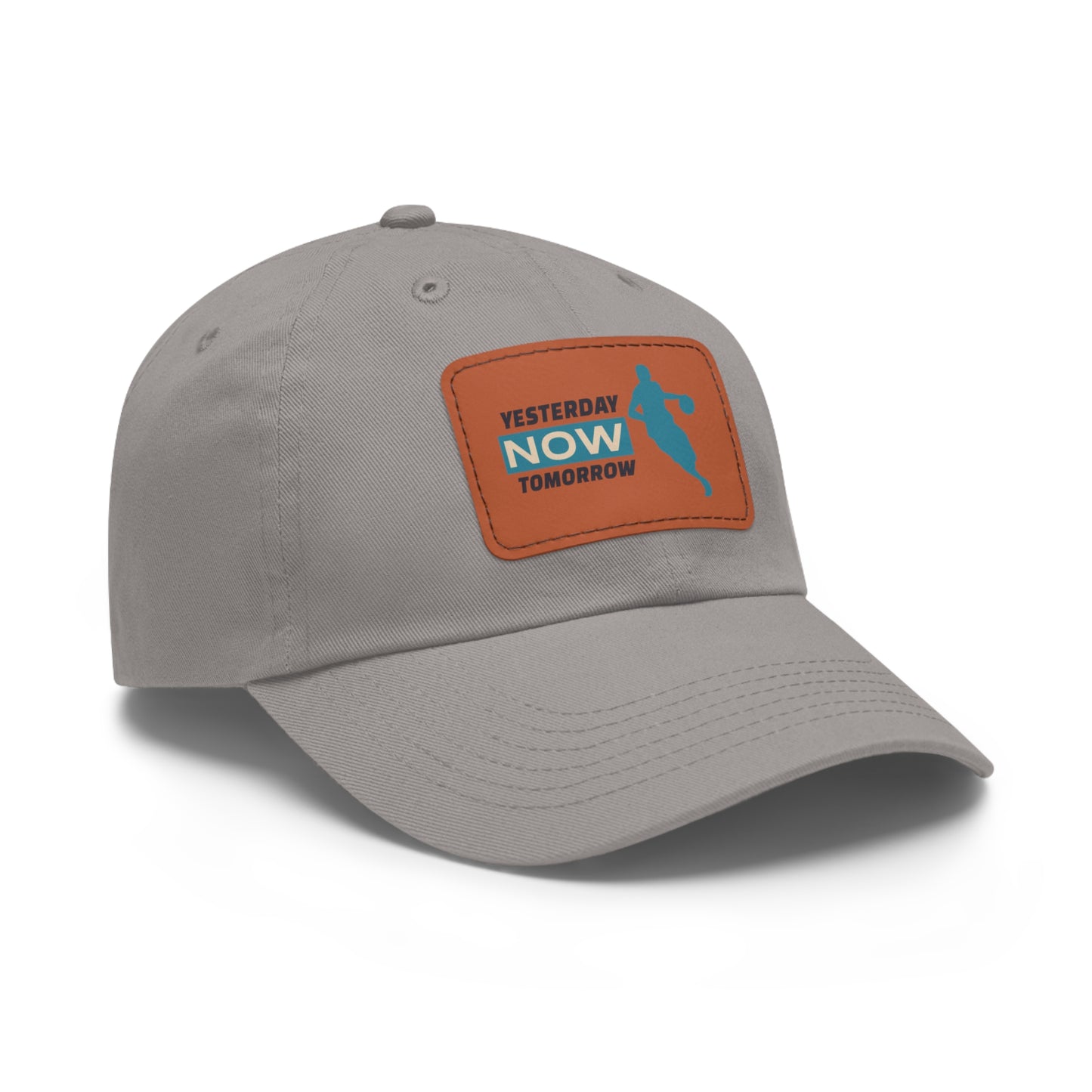 Yesterday Now Tomorrow Dad Hat with Leather Patch (Rectangle)